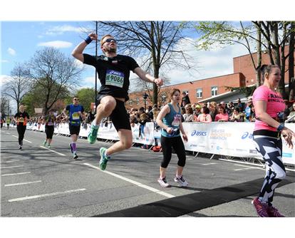 Jumping for Joy at Manchester 42k 020417